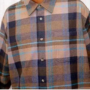 Madhappy Plaid Wool Shirt Jacket Oversized Boxy Fit | Size Large | New w/ Tags